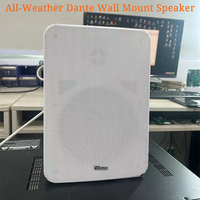 Système de sonorisation DEKEN FIT WS6L (DT) PA, réseau IP Dante, actif, étanche, extérieur, enceinte murale 60W, alimentation 48VPOE