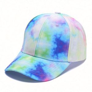 Casquette de baseball en jean hip-hop d'été avec broderie 3D et fermeture à boucle métallique, motif tie-dye, unisexe, pour usage extérieur - Product Image 4