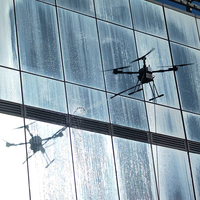 Dron de Limpieza de Alta Presión D15R, Drones para Limpieza de Edificios, Dron Comercial para Limpieza de Paneles Solares y Ventanas