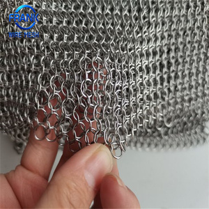 Tissu en maille métallique créatif pour le bricolage, feuille <span class=keywords><strong>de</strong></span> maille tissée en acier inoxydable pour la fabrication <span class=keywords><strong>de</strong></span> sacs à chaîne et sacs à main personnalisés - Product Image 4