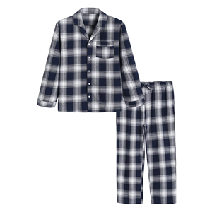 Noël hommes pyjamas ensembles 100% coton flanelle tartan hiver personnalisé pyjama enfants garçons pyjamas - Product Image 4