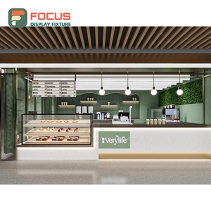 Tall Coffee Merchandise Display Rack White Panel Finish Syrup Bottle Display Area Cafe <b>Shelf</b> Display Rack - Product Image 4