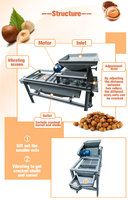 Machine à décortiquer les noix de macadamia, les amandes, les noisettes et les noix de palme, machine à casser les coquilles et à écraser les noix