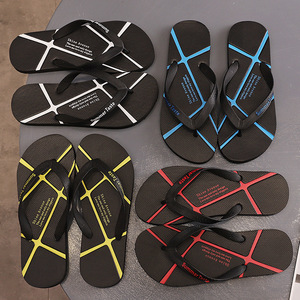 2025 New Anti slip Beach Flip Flops Men's slippers Summer Cool slippers Outdoor Hong Kong Style Clip on <b>Foot</b> Fashion Trend - Product Image 1