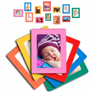 Custom Refrigerator Magnet Photo frame Factory Price Attractive Look Reusable 4x6 Color Magnetic Picture Frame