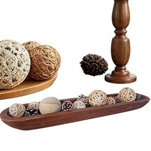 Cuenco de Madera Ecológico para Arreglos Decorativos Estilo Rústico que Eleva la Estética Interior - Product Image 1