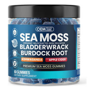 Gomitas de Musgo Marino para Adultos OEM ODM, Gomitas con Extracto de Raíz de Bardana y Ashwagandha, Suplemento Mineral de Alta Calidad para Seguridad y Eficacia - Product Image 1