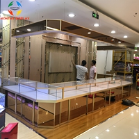 Komplett Montierte Neue Ladendesign-LED-Beleuchtung Schmuckvitrine mit Hochwertigem Glas für Einkaufszentren & Einzelhandelsgeschäfte