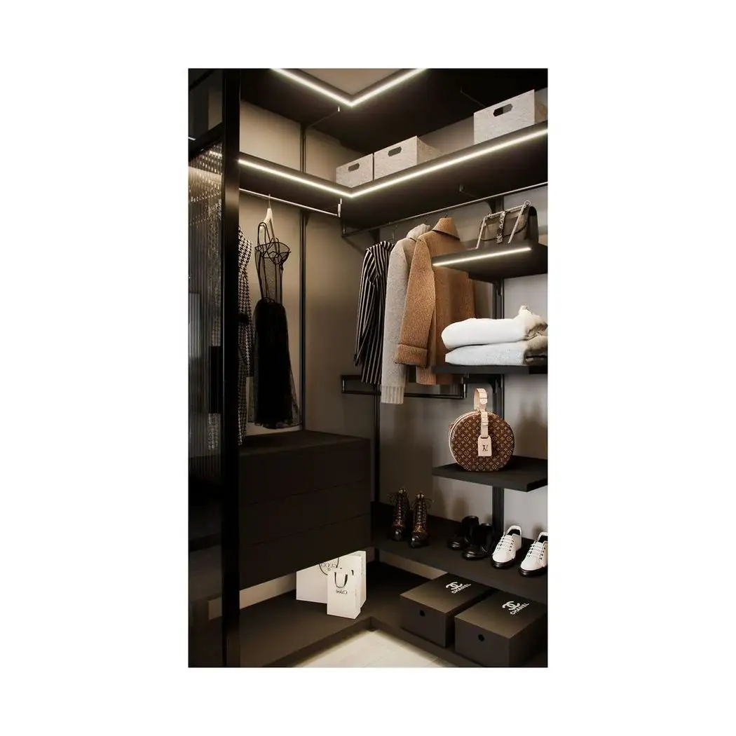 خزانة ملابس بريما رخيصة قابلة للطي ، أثاث كبير ، خزانة ملابس ، خزانة ملابس منزلقة بمرآة