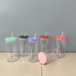 Gobelet en plastique double paroi 16oz, écologique, en acrylique coloré, avec paille pour enfants, robuste et résistant, vente en gros, créatif - Product Image 3