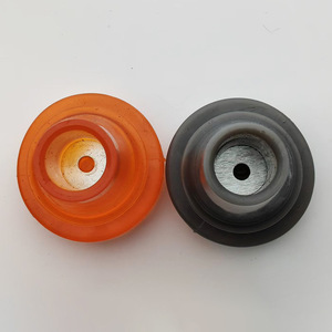 Cane Head Rubber Foot <b>Pads</b> Large And Small Size For <b>Walking</b> Stick Underarm Support Grayish Orange - Product Image 3