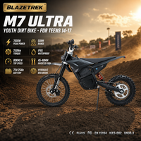 Moto tout-terrain électrique M7 Ultra 2800W 7000W de pointe, moteur central, suspension à amortisseur à air 25AH, pour adolescents, motocross, fournisseur OEM en gros
