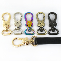 Meetee AP376 13mm accessoires de quincaillerie chaîne homard mousqueton alliage mousqueton sac boucle sangle bagages ceinture fleur décorative