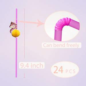 3D licorne pailles à boire nid d'abeille <span class=keywords><strong>Tropical</strong></span> hawaïen thème jetable licorne fruits pailles fête Table décoration - Product Image 2