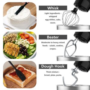 Robot culinaire électrique de cuisine domestique 5QT 300W, faible bruit, petit batteur à gâteau et à pâte - Product Image 6