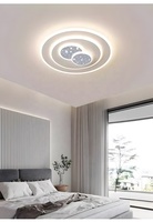 Plafonnier LED Moderne Effet Ciel Étoilé, Lampe Ronde Encastrée Décorative, Éclairage Intérieur, Fournisseur OEM ODM pour Chambre et Salon