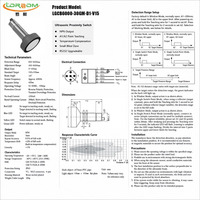 Capteur de niveau d'eau ultrasonique, portée de mesure de 6 m, pour la surveillance du niveau des réservoirs d'eau, IP65 CE RoHS, capteur de niveau ultrasonique Rs485