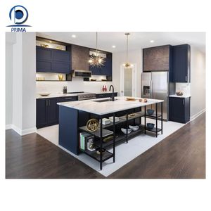 Mobili da Cucina Modulari Personalizzati Prima Wholesale, Ecologici, Moderni, in Rovere Bianco, Stile Shaker, con <span class=keywords><strong>Pannelli</strong></span> in Legno Massello per Appartamenti e Ville - Product Image 1