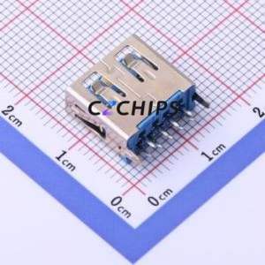 KH-3.0AF180ZJ-11.5 USB Connector Through hole Component (THT) Connector Type-A USB 3.0 Female Through Hole - Product Image 2