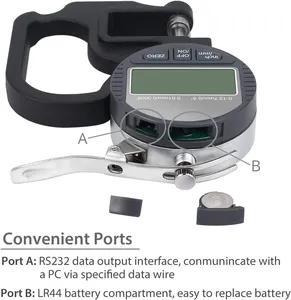 Ditron Dikte Meetgereedschap 0-12.7Mm Digitale Micrometer Papier/Film/Stof/Tape Meten Remklauw Dikte Meter