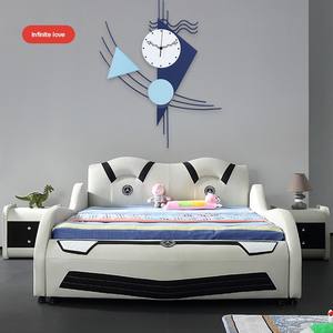 Venta al por mayor <span class=keywords><strong>de</strong></span> dibujos animados en forma <span class=keywords><strong>de</strong></span> coche niños camas muebles <span class=keywords><strong>de</strong></span> <span class=keywords><strong>madera</strong></span> duraderos para el dormitorio comedor sala <span class=keywords><strong>de</strong></span> estar Hotel Villa apartamento almacén uso - Product Image 3