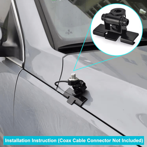 Stainless <b>Steel</b> Car Roof Antenna Base Mount Tilt <b>Angle</b> Adjust Mounting <b>Bracket</b> for Mobile Car Without Cable - Product Image 5
