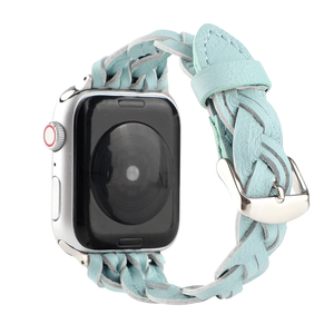 <span class=keywords><strong>Correa</strong></span> de cuero para <span class=keywords><strong>reloj</strong></span> de pulsera, <span class=keywords><strong>Correa</strong></span> tejida delgada para <span class=keywords><strong>Apple</strong></span> Watch, trenzada - Product Image 5