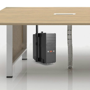 360 Degree Universal PC <strong>Case</strong> Holder Under Desk CPU Stand Hanging Adjustable <strong>Computer</strong> Mainframe Host Box Stand Bracket Rack W831 - Product Image 2