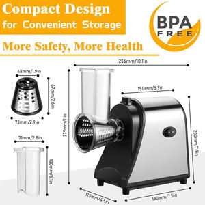 Déchiqueteur de légumes électrique trancheuse puissante râpe à <span class=keywords><strong>fromage</strong></span> en acier inoxydable tireur de salade pour carotte de <span class=keywords><strong>papaye</strong></span> verte - Product Image 5