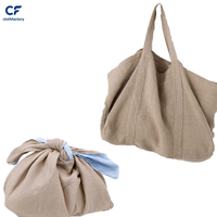 Kain Kanvas Linen 100% Flax 165-300GSM Bahan Tas Jinjing & Kantong Roti Custom untuk Merek - OEM Grosir