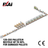 Ligne de tri et de réparation automatique de palettes en bois FENGKAI SF5000, 5000 pièces/turn, 3-5 fois plus rapide, avec PLC, CE, ISO, 480V