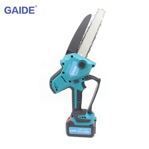 <span class=keywords><strong>GAIDE</strong></span> Industrielle OEM 21V Li-Ionen-Akku 8 Zoll Kabellose Zwei-Akku Bürstenlose Kettensäge - Product Image 2