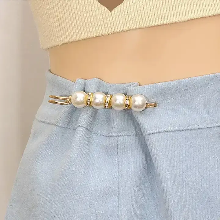 7.5 cmDestacável Metal Pins Fastener Calças Pin Retrátil Botão Fivelas de Costura Livre para Jeans Perfeito Fit Reduzir Cintura