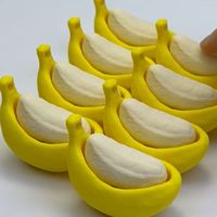 Mainan Pisang Simulasi 3D yang Dicetak, Dapat Ditekan dan Diklik untuk Mengurangi Stres