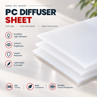 Plaque diffuseur de lumière en polycarbonate, transmission uniforme de la lumière, découpe sur mesure pour boîte à lumière LED, directement de l'usine