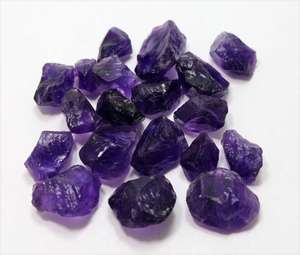 หินอเมทิสต์แท้จากธรรมชาติแบบนักเก็ต,อัญมณีแฮนด์เมดขายส่งสำหรับทำเครื่องประดับ - Product Image 1
