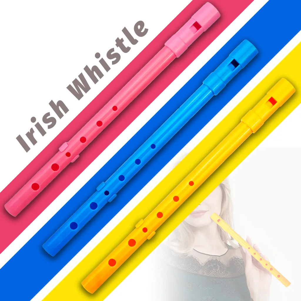 NAOMI Irish Tin Whistle Flute Key of D Whistle 6-hole Ireland Tin Penny Whistle For Beginners Woodwind Music Instrument