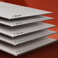 Carton gris rigide de 2.5mm Carton gris haute densité Papier gris aggloméré 1.5mm 2.3mm d'épaisseur Carton Gris Feuilles de carton gris