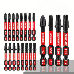 20 teile/satz 50mm Hochdrehmoment-Korrosions schutz bohrer für Wohn möbel PH T SQ SL Schraubendreher-Bits DIY Grade OEM/ODM unterstützt - Product Image 1