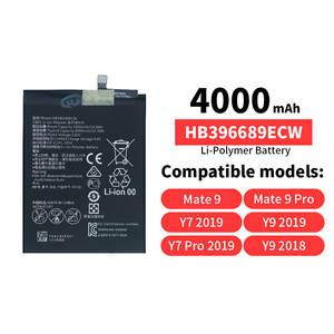<span class=keywords><strong>แบ</strong></span><span class=keywords><strong>ต</strong></span>เตอรี่โทรศัพท์อะไหล่ HB396689ECW 4000mAh สำหรับ <span class=keywords><strong>Huawei</strong></span> Mate 9 Mate 9 <span class=keywords><strong>Pro</strong></span> <span class=keywords><strong>Y7</strong></span> <span class=keywords><strong>2019</strong></span> <span class=keywords><strong>2019</strong></span> Y9 - Product Image 1
