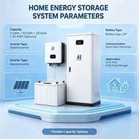 Kit Penyimpanan Energi Surya Rumah Tangga Sistem Penyimpanan Surya Residensial Untuk Atap PV On-Grid Off-Grid Cadangan Daya Rumah Tangga