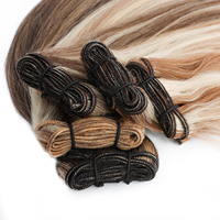 Harga Pabrik 100% Rambut Asli Manusia Weft 12a Remy Virgin Rambut Eropa Silky Straight Wave Warna Terang Hair Weft