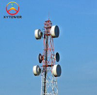 Communication 4 jambe Angle acier fer télécom 5g antenne Radio Wifi micro-ondes réseau tour
