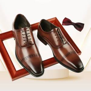 Offre Spéciale prix d'usine de luxe nouvelle mode italienne faite à la main en cuir chaussures Oxford pour hommes - Product Image 5