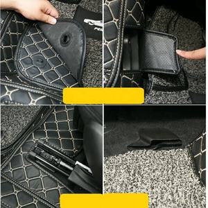 De fibra de coche de cuero piso interior mat para <span class=keywords><strong>BMW</strong></span> Serie 2 <span class=keywords><strong>Gran</strong></span> <span class=keywords><strong>Tourer</strong></span> 216i <span class=keywords><strong>218i</strong></span> 220i 225i 2015, 2016, 2017, 2018 2019 F46 - Product Image 3