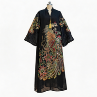 Robe de soirée Abaya pour femmes musulmanes de Dubaï, robe de fête ornée de diamants, longue robe arabe Kaftan, Jalabiya du Maroc, Vestidos, robe modeste à imprimé