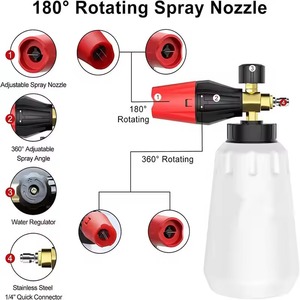 Nuovo Connettore Rapido per Idropulitrice ad Alta Pressione, Lancia Schiumogena Professionale per Lavaggio Auto - Product Image 6