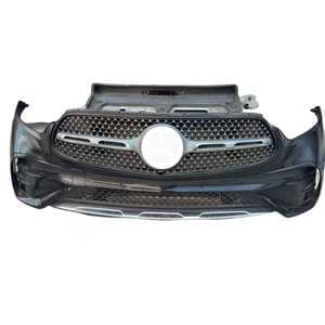 Kit avant noir <span class=keywords><strong>d</strong></span>'occasion pour Mercedes-Benz <span class=keywords><strong>GLC</strong></span> X254 2022, en ABS, comprenant calandre, phare antibrouillard et barre anti-collision, ajustement universel - Product Image 5