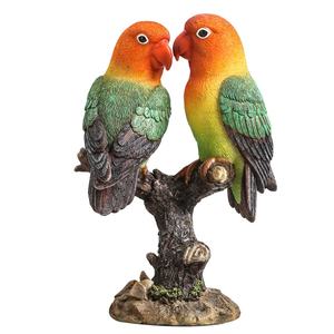 Fabriek Aangepaste Hars Gesimuleerde Dier Papegaai Ornamenten Voor Woonkamer Decoratie - Product Image 1