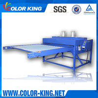 Machine de transfert thermique d'impression par sublimation de grand format à Double station pneumatique, presse thermique de grande taille